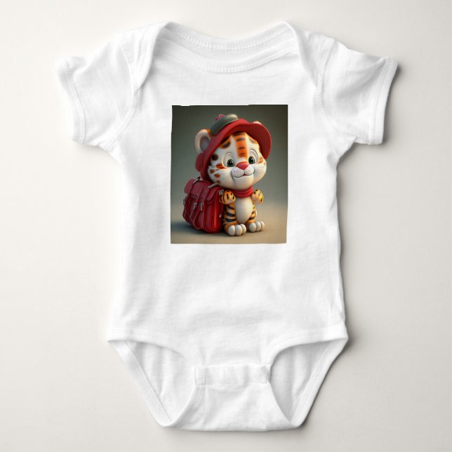 Body Para Bebê Baby Tiger Cartoon-76775 (Frente)