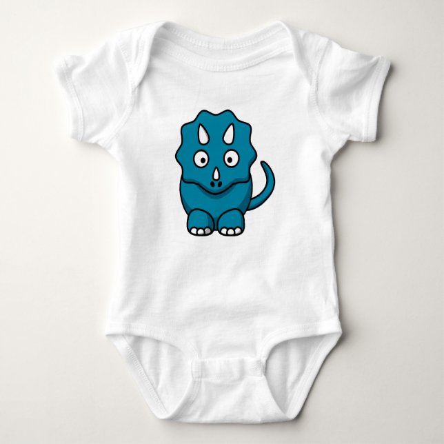 Body Para Bebê Baby Triceratops (Frente)