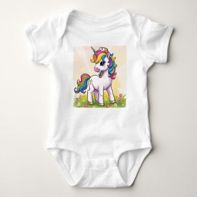 Body Para Bebê Baby Unicorn (Frente)