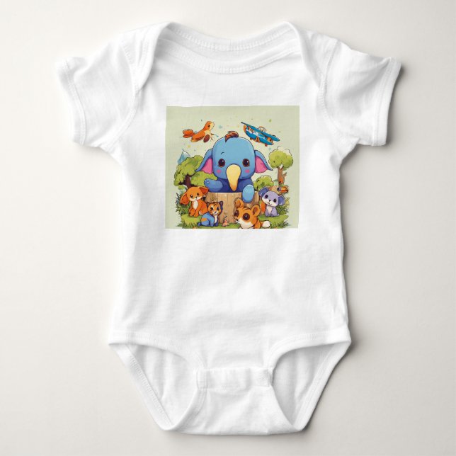 Body Para Bebê Babycase Adorable Animal Edition (Frente)