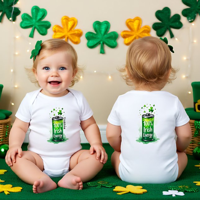 Body Para Bebê Baby's 1st St. Patrick's Day, Pot o’ Giggles (Baby's 1st St. Patrick's Day, Pot o’ Giggles Baby Bodysuit)
