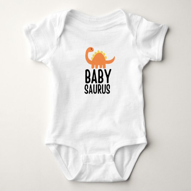Body Para Bebê Babysaurus Baby T-Shirt (Frente)