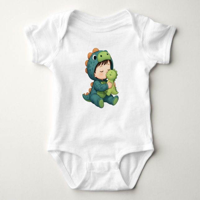 Body Para Bebê babysaurus engraçados (Frente)