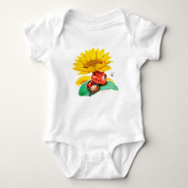 Body Para Bebê Babysuit snoozy pequeno lindo do joaninha