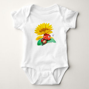 Body Para Bebê Babysuit snoozy pequeno lindo do joaninha