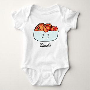 Body Para Bebê Bacia feliz de Kimchi Kimchee - design feliz dos