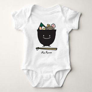 Body Para Bebê Bacia feliz dos Ramen