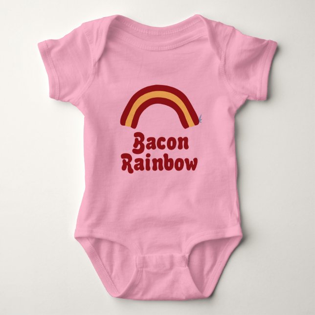 Body Para Bebê Bacon Rainbow Baby Clothes (Frente)