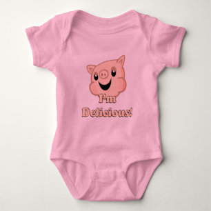Body Para Bebê Bacon saboroso