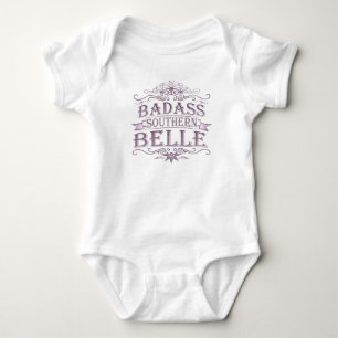 Body Para Bebê Badass Southern Bell (Banner)