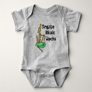 Body Para Bebê Bagpipe Music Rocks