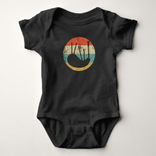 Body Para Bebê Bagpipe Silhouette Retro Music Musical I