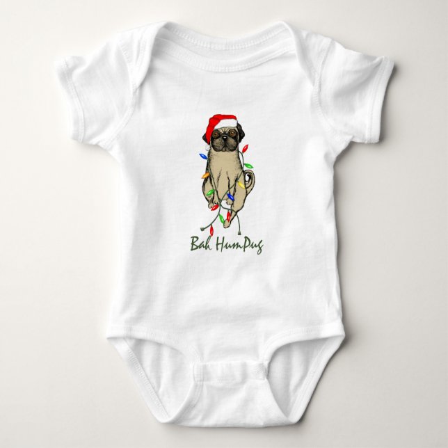 Body Para Bebê Bah HumPug (Frente)
