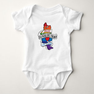 Body Para Bebê Bainbridge Island LGBT Pride baby tee