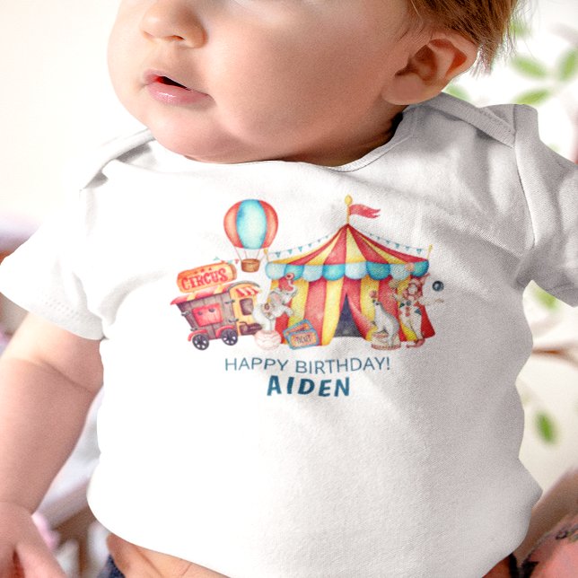 Body Para Bebê Bairro Azul Grande do Circo do Carnaval (Criador carregado)