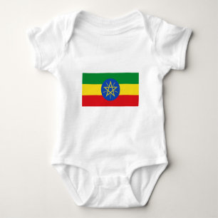 Body Para Bebê Baixo custo! Bandeira da Etiópia