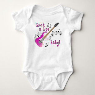 Body Para Bebê Balance um rosa de bebê do adeus