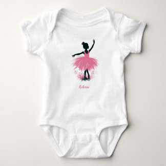 Body Para Bebê Balé Elegante Ballerina Silhouette
