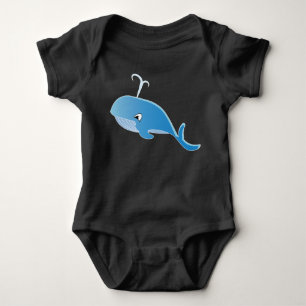 Body Para Bebê Baleia - Bebê Jersey - Roupa dentada