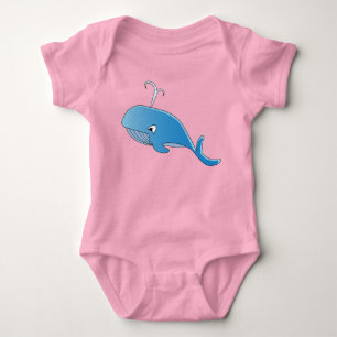 Body Para Bebê Baleia - Bebê Jersey - Roupa dentada