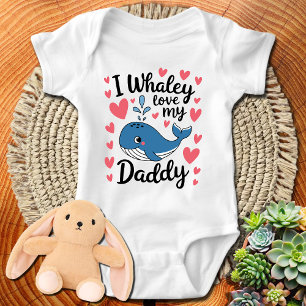 Body Para Bebê Baleia Beluga I Whaley Ama Meu Pai