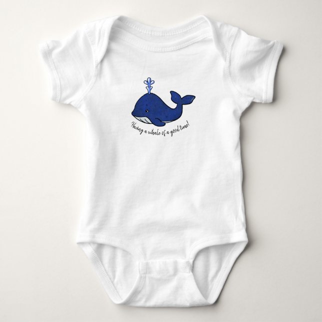 Body Para Bebê Baleia KiniArt (Frente)