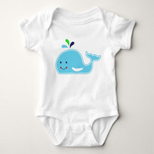 Body Para Bebê Baleia-Menino