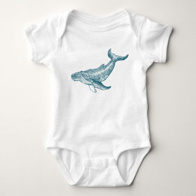 Body Para Bebê baleine (Frente)