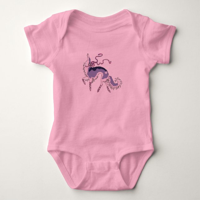 Body Para Bebê Balerina Borzoi Tutu Infantil (Frente)