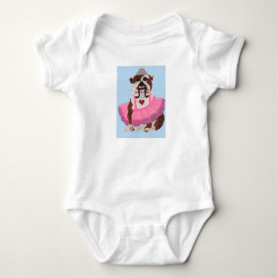 Body Para Bebê Ballerina Bulldog