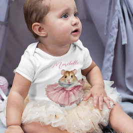Body Para Bebê Ballerina Hamster Girl