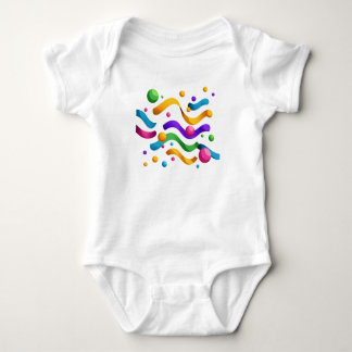 Body Para Bebê Balões de Aniversário – Festa Colorida