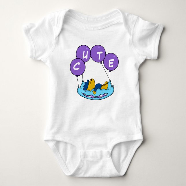 Body Para Bebê Balões de Travesseiro de Ferald (Frente)