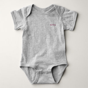 Body Para Bebê Bambina / 'Garota Bebê' Mammaprada Bonita, Cinza