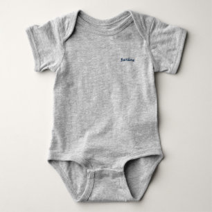 Body Para Bebê Bambino / 'Menino' Mammaprada Bonita, Cinza