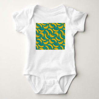 Body Para Bebê Banana Amarela: Vintagem de Contorno Preta
