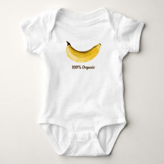 Body Para Bebê "BANANA BIOLÓGICA 100%" #foodiepower