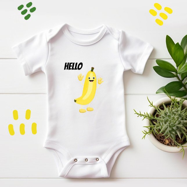 Body Para Bebê Banana-branca (Criador carregado)