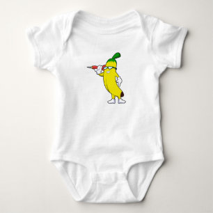 Body Para Bebê Banana no Darts com Dart
