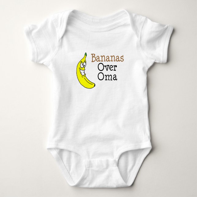 Body Para Bebê Bananas Sobre Oma (Frente)