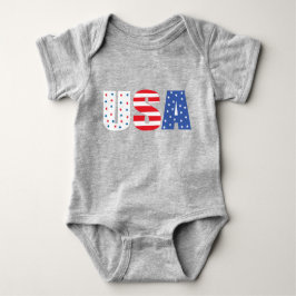 Body Para Bebê bandeira americana