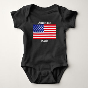 Body Para Bebê bandeira americana
