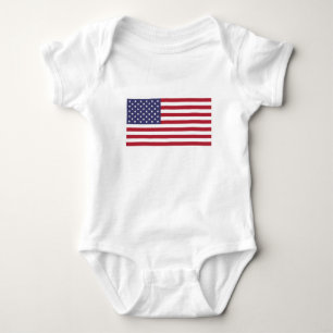 Body Para Bebê Bandeira americana - bandeira dos Estados Unidos -