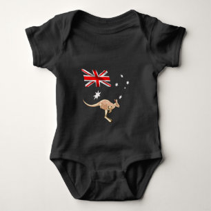Body Para Bebê bandeira australiana