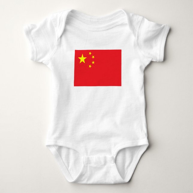 Body Para Bebê Bandeira Chinesa (Frente)