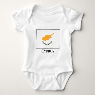 Body Para Bebê Bandeira Chipre