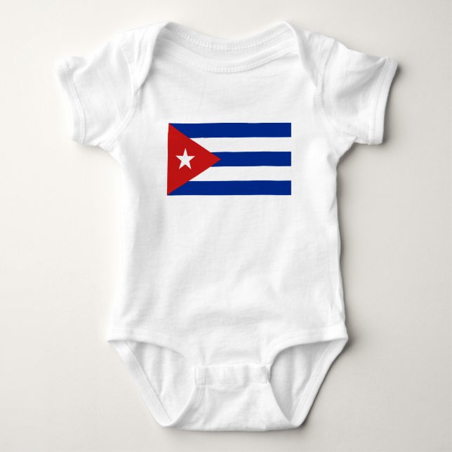 Body Para Bebê Bandeira Cuba (Frente)