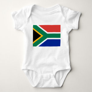 Body Para Bebê Bandeira da África do Sul