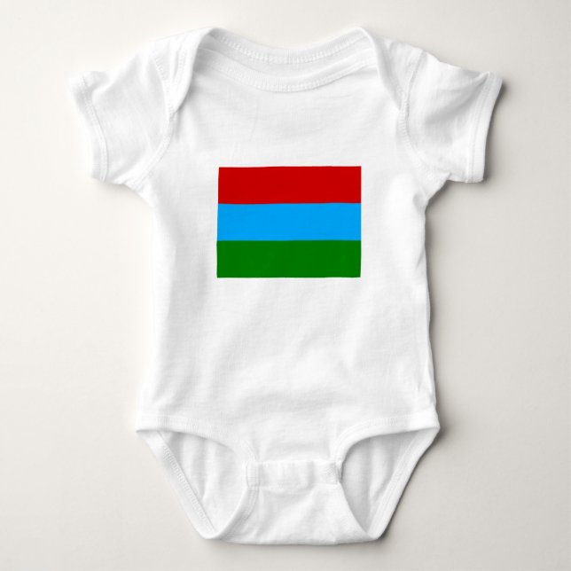 Body Para Bebê Bandeira da Carélia (Frente)