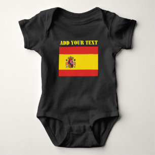 Body Para Bebê Bandeira da Espanha Futebol esporte Futebol espanh